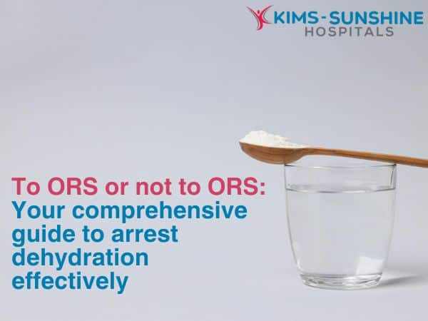 When to take ORS during illness for optimal recovery