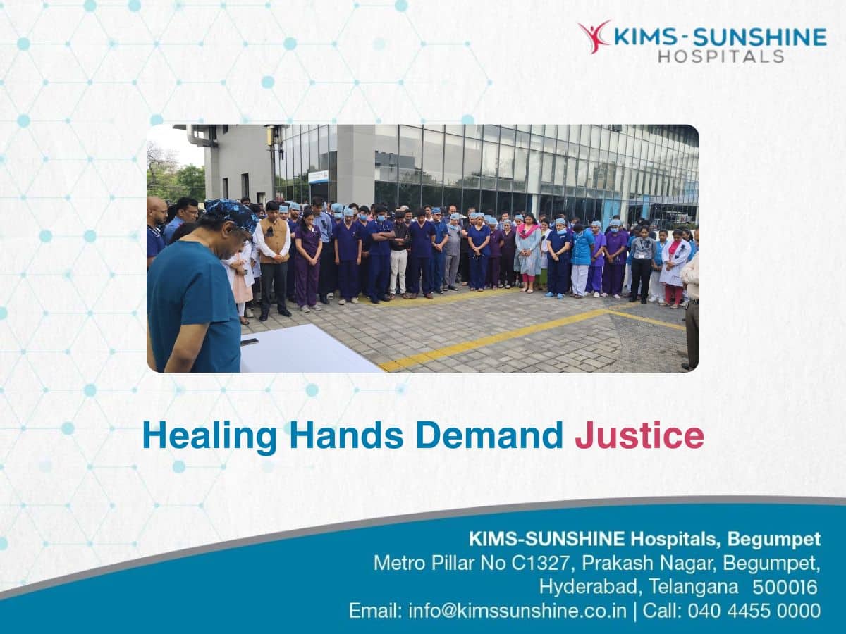Healing Hands Demand Justice.