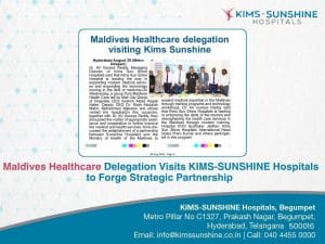 Maldives Healthcare Delegation Visits KIMS-SUNSHINE Hospitals to Forge Strategic Partnership