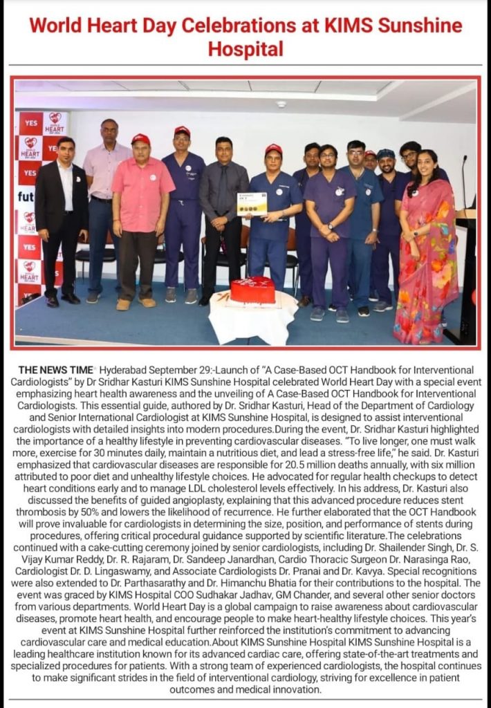 World Heart Day Celebrations at KIMS-SUNSHINE Hospitals Media 4