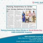 Raising Awareness About Stroke on World Stroke Day KIMS-SUNSHINE Hospitals