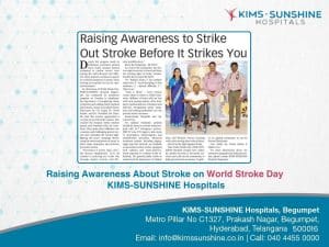 Raising Awareness About Stroke on World Stroke Day KIMS-SUNSHINE Hospitals