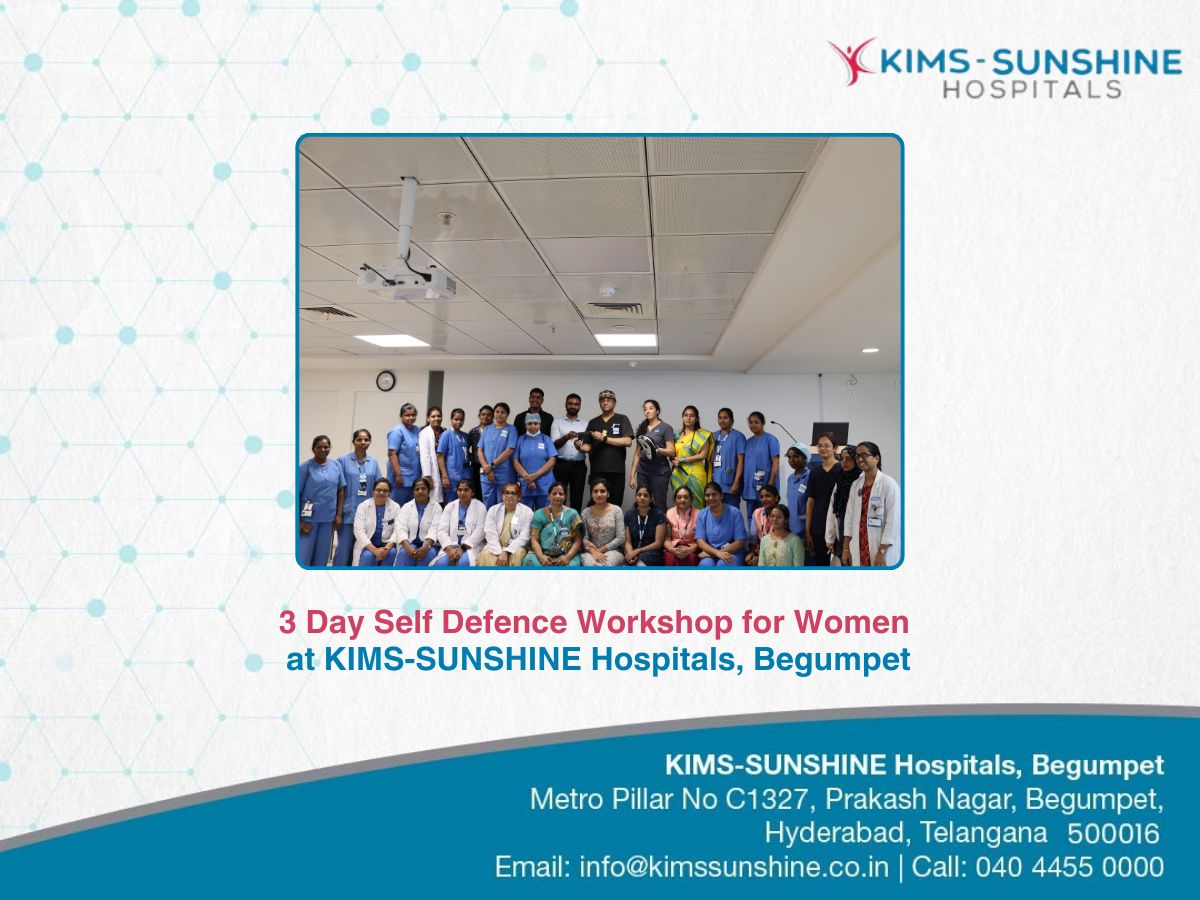 3 Day Self Defence Workshop for Women at KIMS-SUNSHINE Hospitals, Begumpet