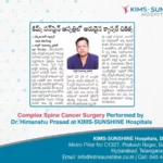 Complex Spine Cancer Surgery Performed by Dr. Himanshu Prasad at KIMS-SUNSHINE Hospitals